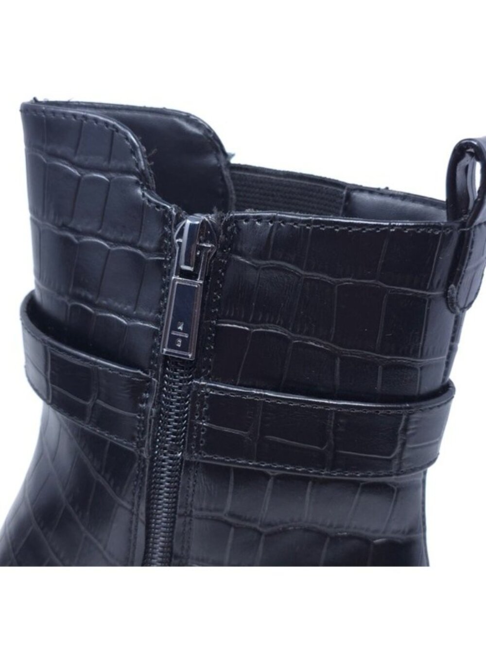 Kenneth Cole Reaction Women's Emerson Fashion Boot, Black Croco, 8M - Picture 8 of 13